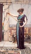 John William Godward A Pompeian Lady oil painting artist